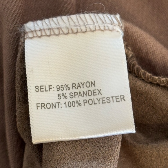 Jane and Delancey Women's Long Sleeve Taupe SZ L Open Waterfall Cardigan - Picture 8 of 9